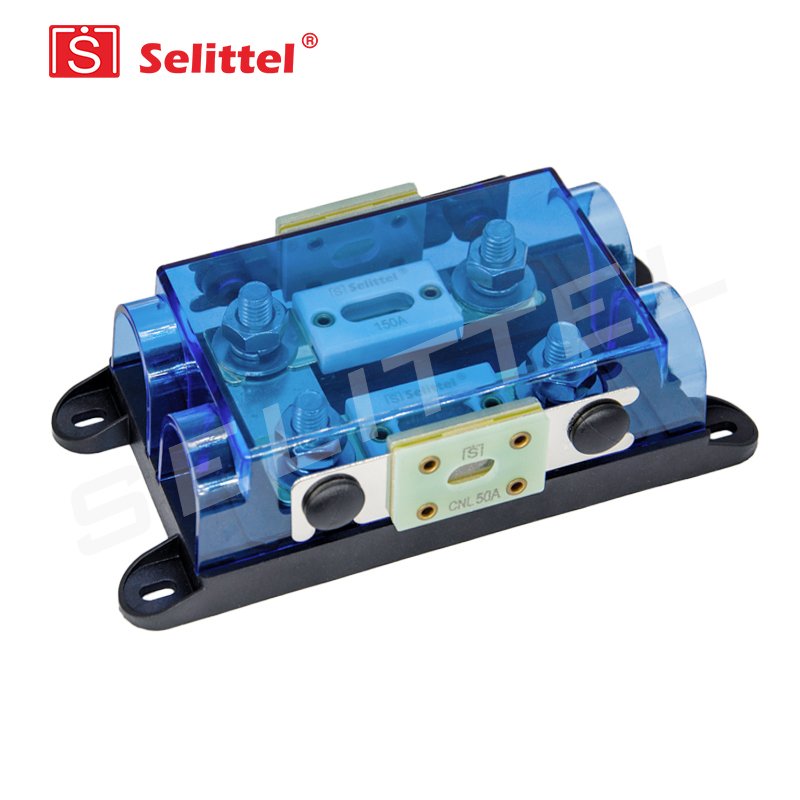 High Quality ANL-H2RS with Two Spare Mounting Holes Car Bolt-on 2 Ways Two-ways Automotive Battery Fuse Holder Made by SELITTEL